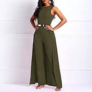 MAGICMK Womens Sleeveless High Waist Jumpsuit